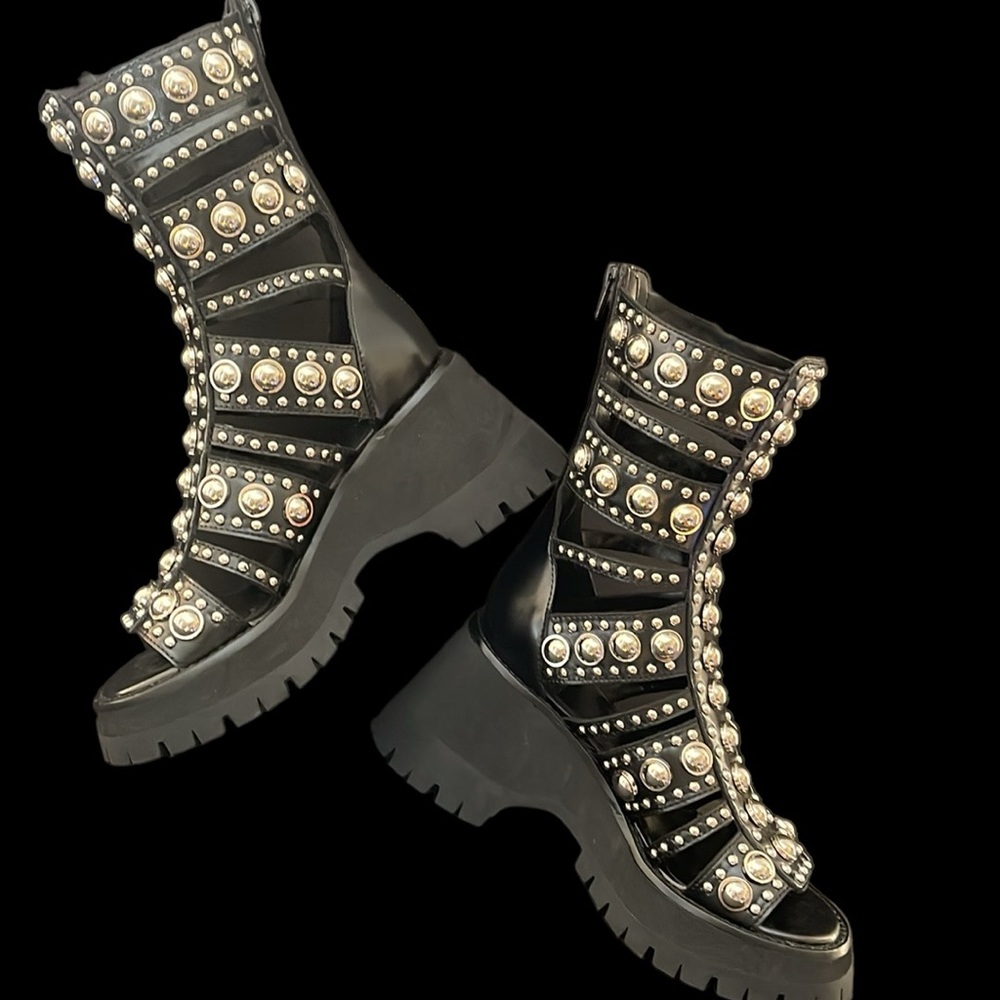 Jeffrey Campbell Gladiator Studded Boots